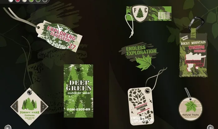 吊牌图片ai矢量模版下载