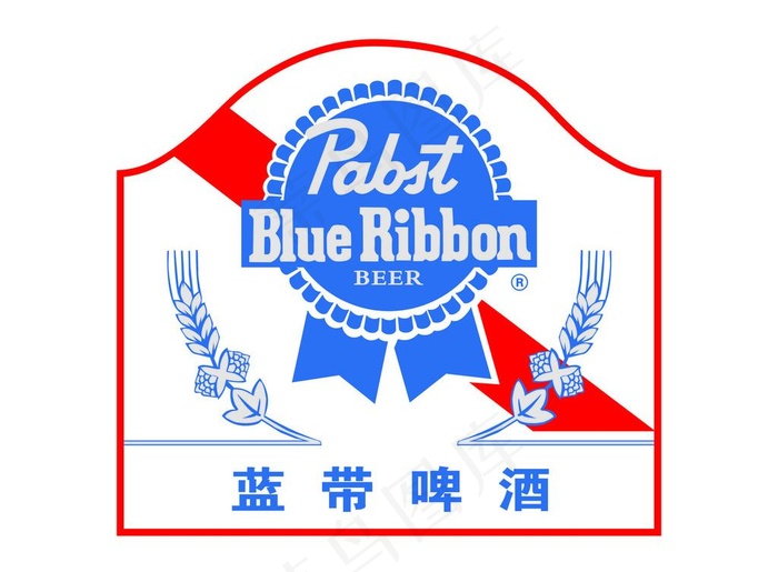 蓝带啤酒标志图片cdr矢量模版下载
