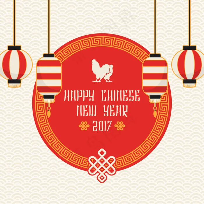 农历新年灯笼背景eps,ai矢量模版下载