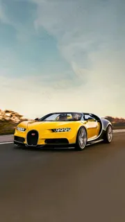 黄色跑车高清摄影图片