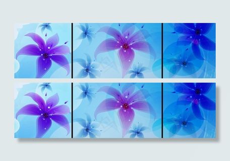 无框画百合图片