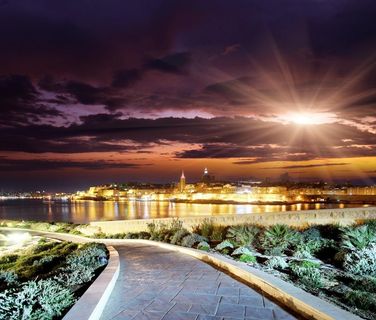 城市圣诞夜景图片