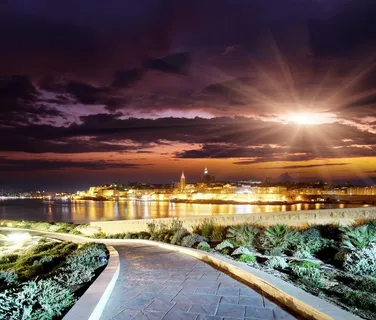 城市圣诞夜景图片