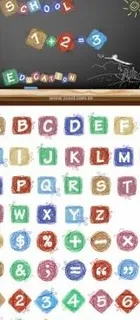 动画效果的字母和数字向量