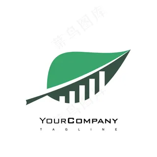 卡通树叶logo标志