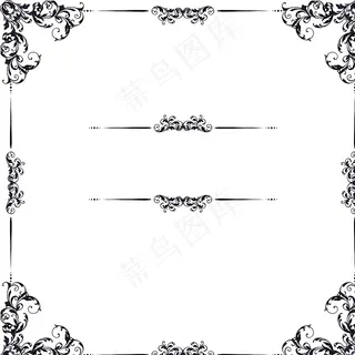 矢量花边边框图片