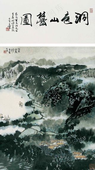 洞庭朝晖图图片