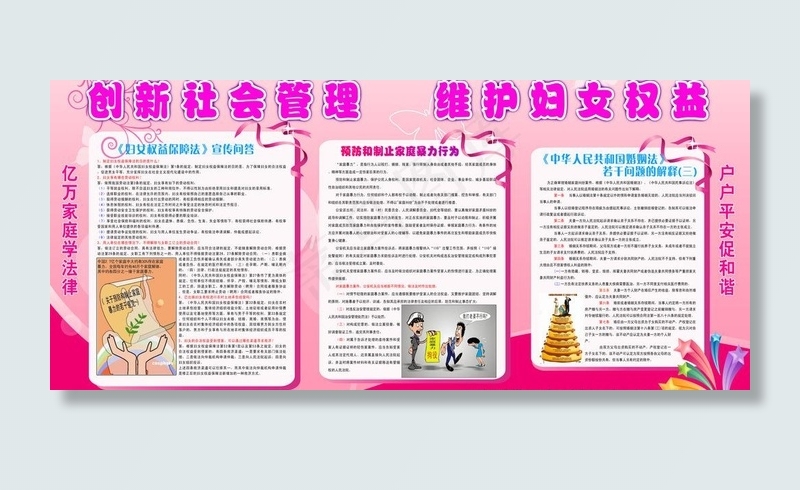 创新社会管理展板图片