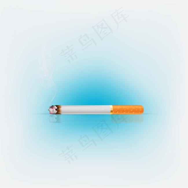 一只香烟ai矢量模版下载