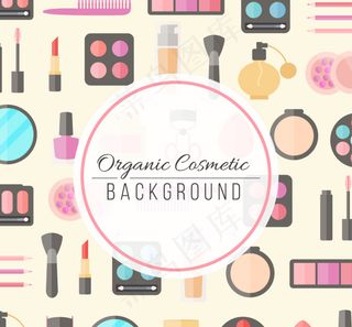 有机化妆品产品背景