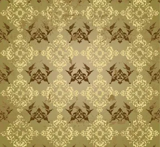 古典风格的潮流花纹背景矢量素材