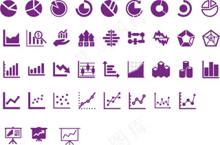 多种图表样式图标