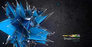 高科技形状变化粒子变幻AE素材模板