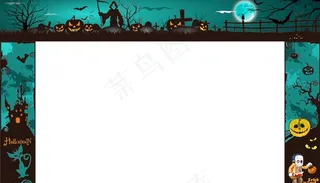 万圣节装饰门头图片