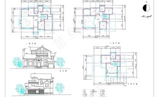欧式l型三层别墅户型图图片