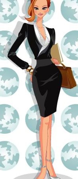 韩国时尚办公人物矢量图18