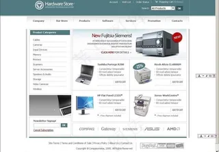 欧美it硬件类网站设计图片