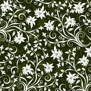 卷曲古典花叶纹样矢量素材免费下载