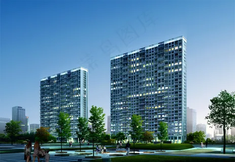高级商住楼宇夜色灯光PSD分 高级商住楼宇夜色灯光PSD分