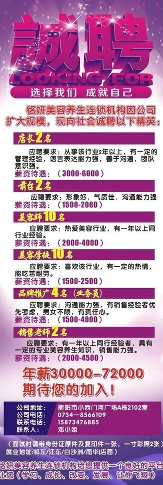 招聘展架图片(210X297)cdr矢量模版下载