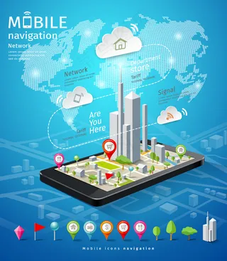 手机导航信息图