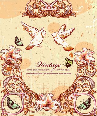 白鸽背景矢量素材