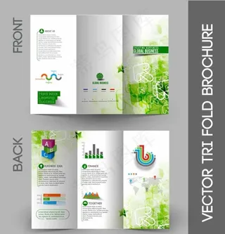 EPS绿色清新宣传册图