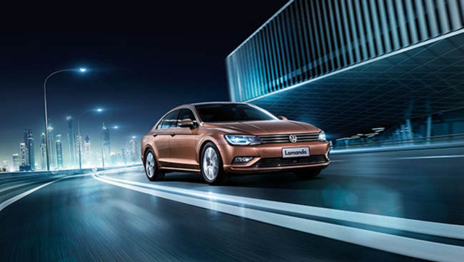 大众凌渡汽车广告设计PSD源文件下...