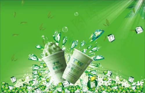 食品类奶茶宣传户外海报广告