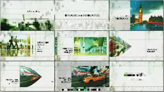 扭曲百叶窗风格的遮罩图片展示