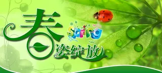 创意春天海报图片