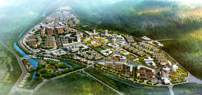 城市鸟瞰图图片