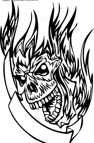 51款潮流的骷髅头图案图片