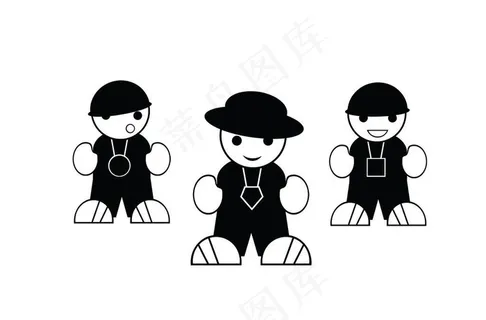 卡通三人舞eps格式图片