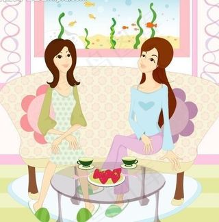 矢量人物插画图片