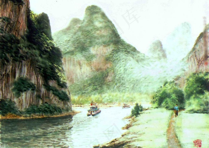 山水水墨图片