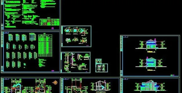 二层独栋别墅建筑结构施工图&nbs...