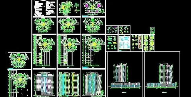 一套完整的高层建筑施工图