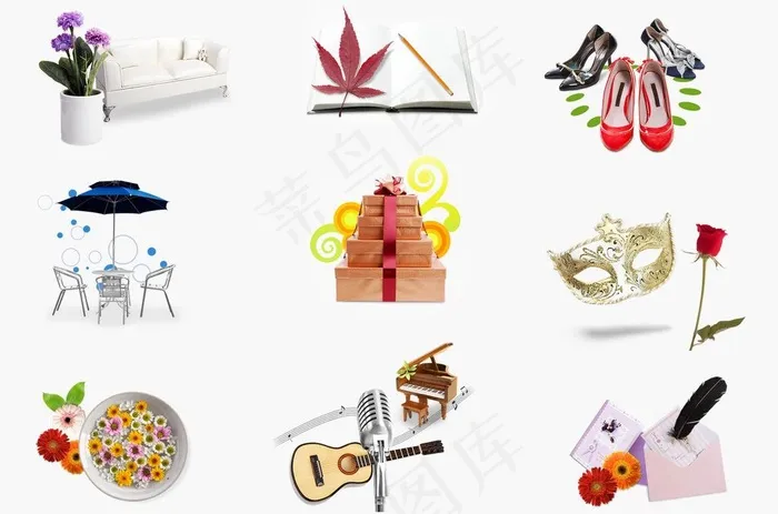 创意元素图片psd模版下载