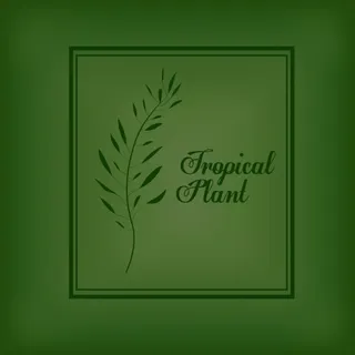 手绘树木树叶水彩画