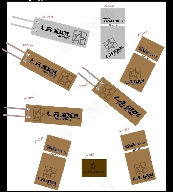 la吊牌 服装吊牌图片ai矢量模版下载
