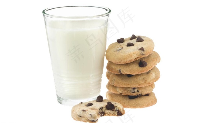 牛奶与饼干图片