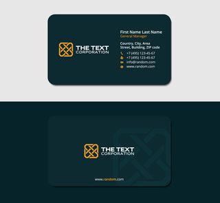 圆角样式企业名片