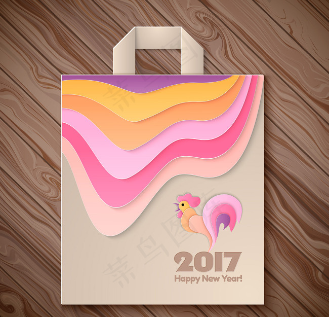 公鸡2017年包装袋eps,ai矢量模版下载