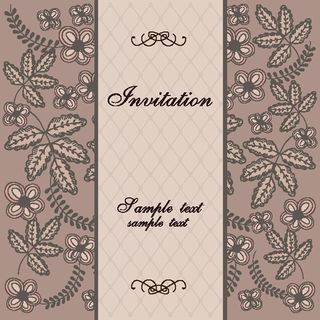 03矢量花纹背景