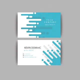 IT科技网络信息名片模板