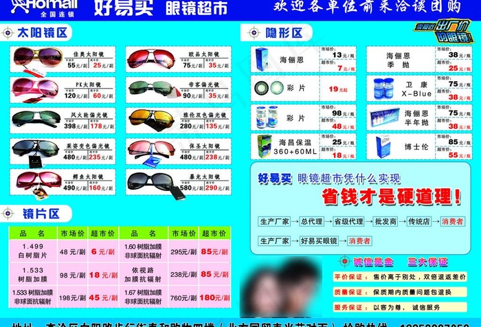 五一眼镜图片psd模版下载