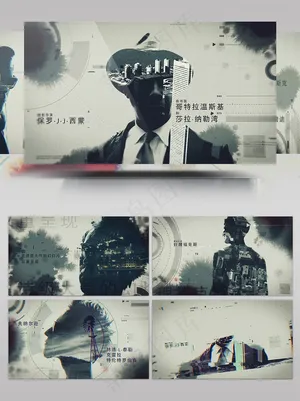 双重曝光效果AE模板