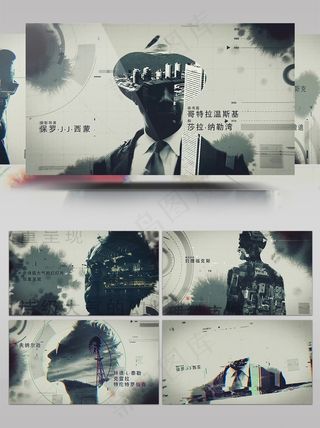 双重曝光效果AE模板