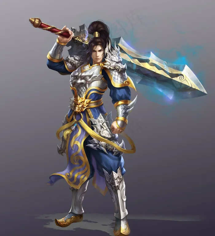 游戏原画图片psd模版下载